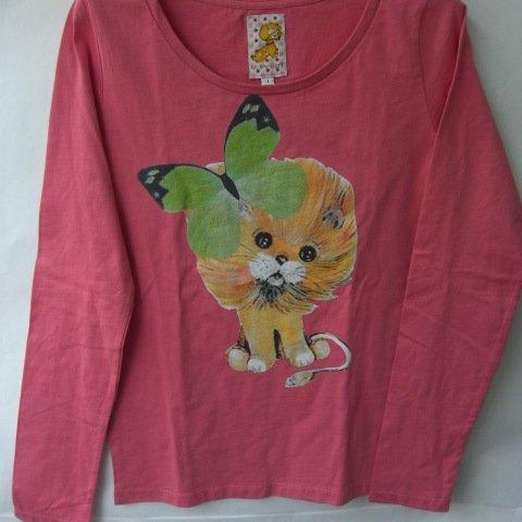 【処分SALE】ライオンPT　L/STシャツ(ピンク)