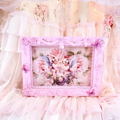 🌹design fame Decoupage🌹pastel pink【Baby Angel】送料無料