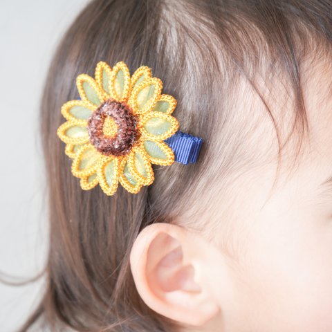 真夏に輝く✨ひまわりヘアアクセサリー🌻