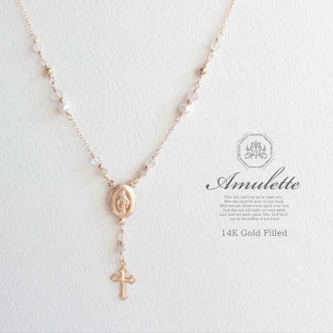 Amulette/fleur 14KGFネックレス