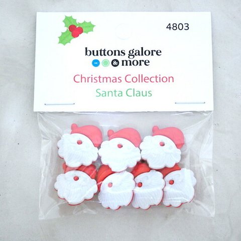 セール　セットボタン　クリスマス　ボタン　サンタクロース　アメリカ　Dress It Up　輸入　ボタン　buttonset4803