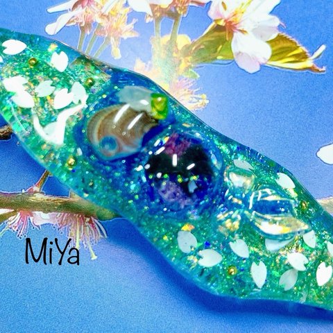 和風 桜 さくら 金魚 猫ちゃん ヘアクリップ