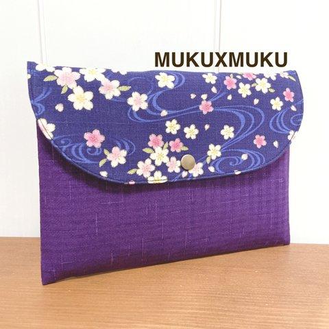 流水桜★現品★御朱印帳ケース★御朱印帳入れ★1冊用