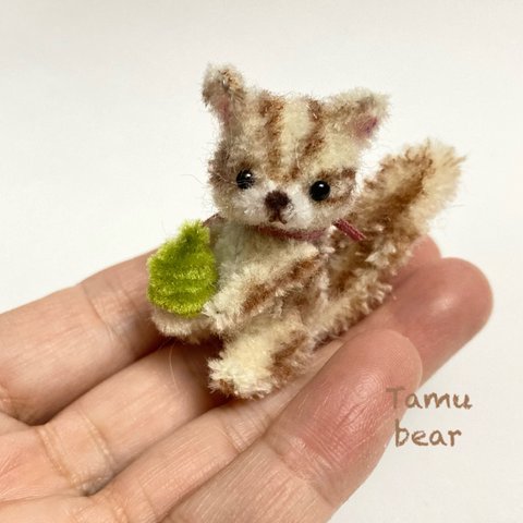 ミニチュア モールアート シマリス テディベア モールベア Tamubear