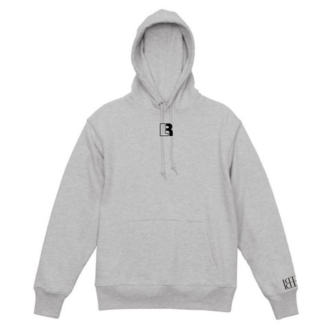 LB LOGO PULLOVER HOODY- 2COLOR- GRAY