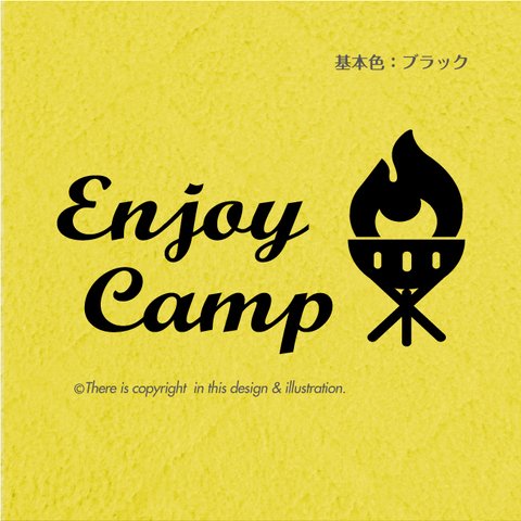 ■Myキャンプ　バーベキュー／キャンプ007　アウトドア　camp ★ ステッカー 