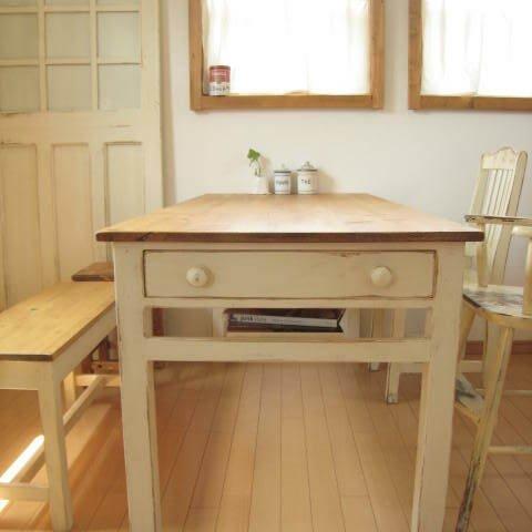 オーダーメイド /  side drawer dining TABLE   # width size order #