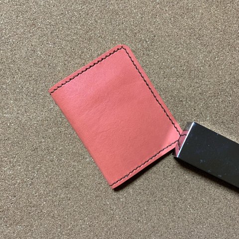 本革 定期入れ（カードケース、パスケース）/ティーポ/ピンク