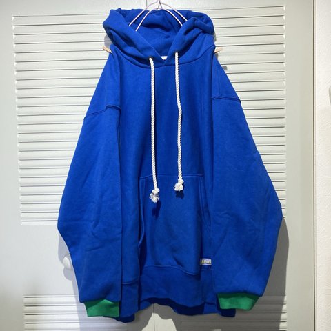 CHIKYU HOODIE ▶︎ スウェット・トレーナー・パーカー・プルオーバーパーカー・青・ブルー