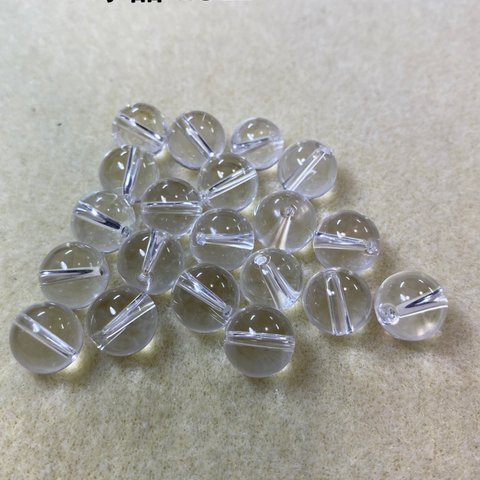天然石　水晶AAA バラ玉（1粒）