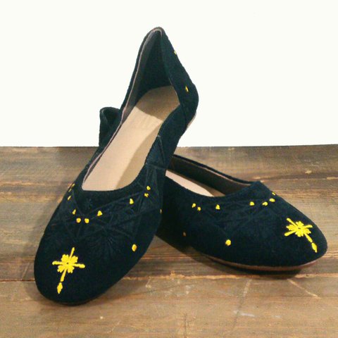 [B品] Rangori Flat shoes ランゴリ レザーパンプス   E.black 23cm