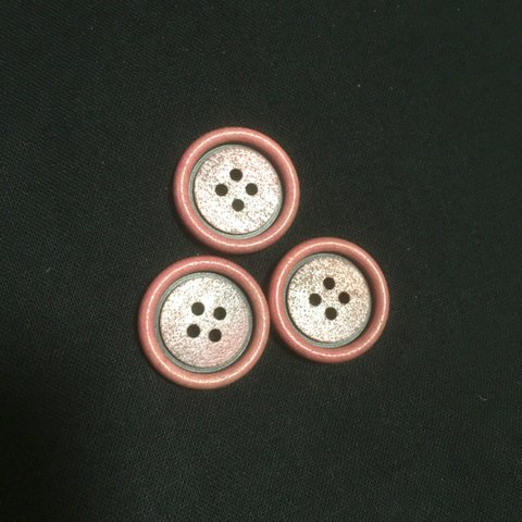 ヴィンテージボタン pinkcoo 3piece