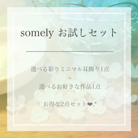 somelyお試しセット⋆*