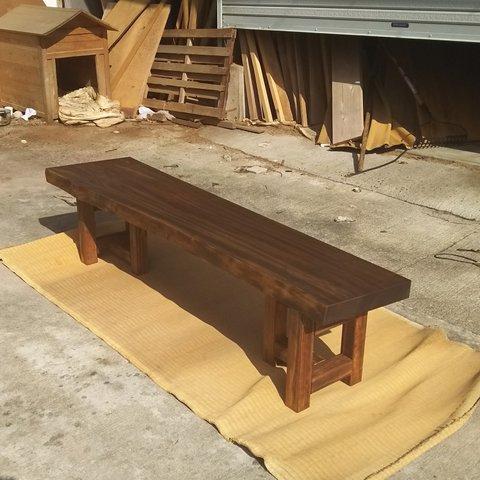 楠 クスノキ テーブル 一枚板 ローテーブル ベンチ 座卓