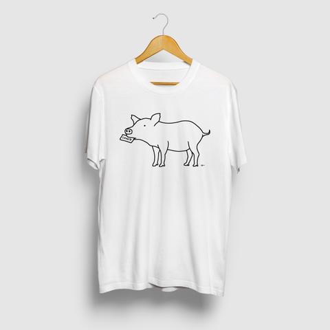 子ブタ  ラブレター 豚 動物イラストTシャツ