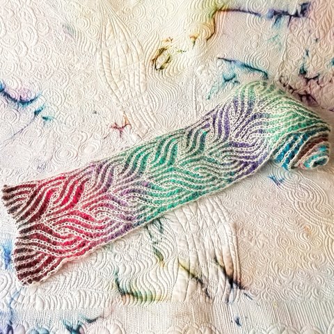 VIKING スカーフ　ブリオッシュ編み