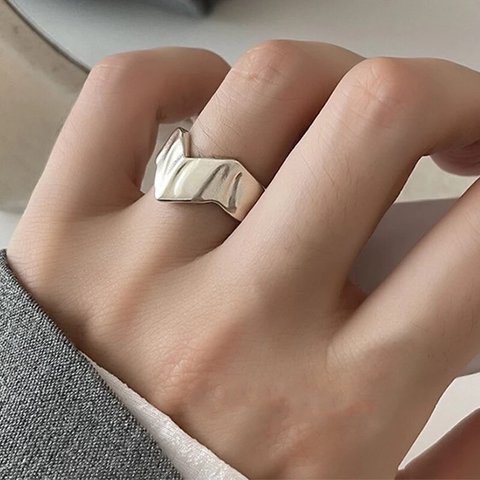 💍【新作】S_81 シルバーリング シンプルリング　秋 冬 シルバー925 silver925 