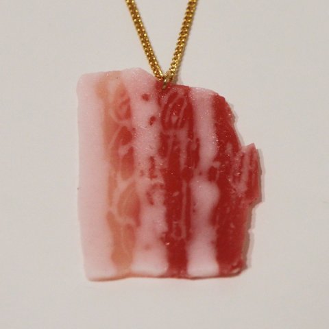 ネックレス　アクセサリー　豚肉　食品サンプル　グッズ　ハンドメイド