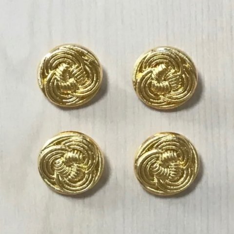 ●18㎜● GOLD BUTTON CABOCHONS PARTS