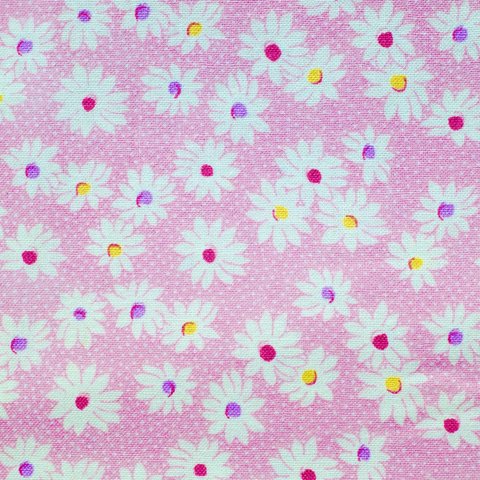 USAファブリック　Nana Mae VI Medium Daisies Pink