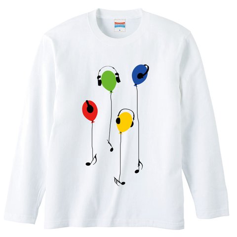 [ロングスリーブTシャツ] Music Balloon