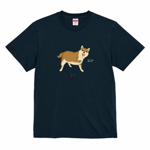 Tシャツ　怒る柴犬とクワガタ　濃色系