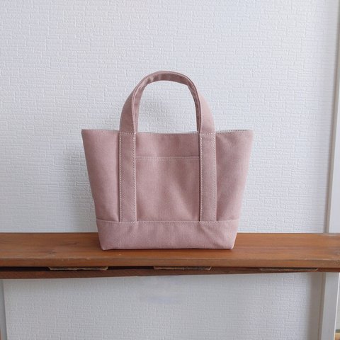 サーモンピンク帆布のbag