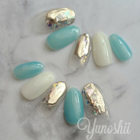 ニュアンスネイルSheerBlue