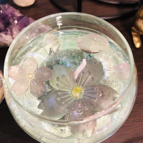 水に浮かぶさくらキャンドル（受注品）