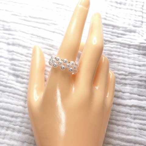 -存在感のあるパールリング💍-