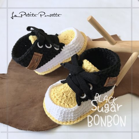 ✼【 BLACK Sugar BONBON 】✼ [PAIN🍍COKE] ✼ BABY SHOES /０歳からのベビーシューズ／ベビースニーカー