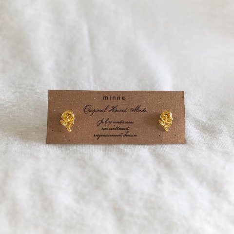 送料無料✴︎再販3♡gold rose♡ピアス・イヤリング