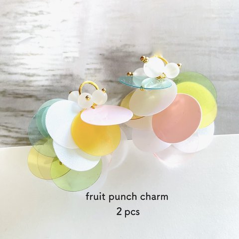 2pcs☆fruit punch charm・parfait（スパンコールチャーム）