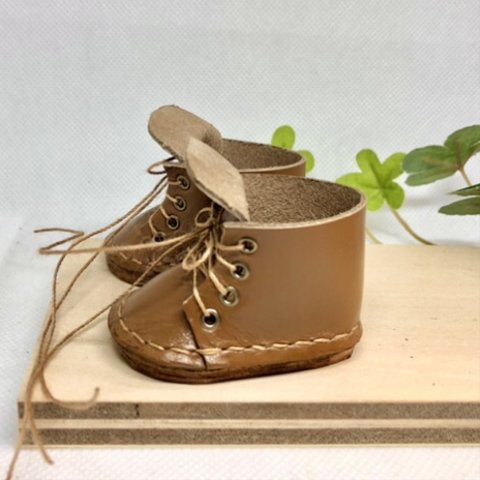 革細工　メルちゃんサイズブーツ　miniature boots.