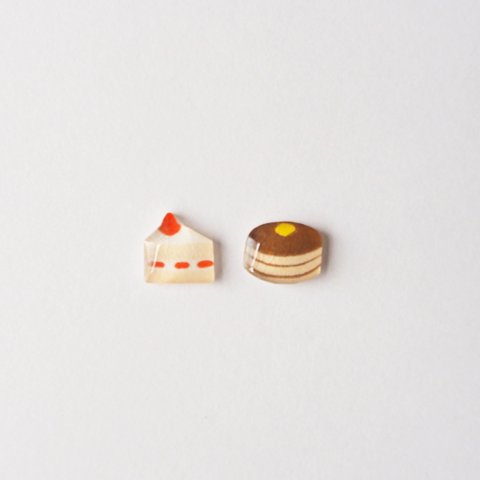 ケーキ、ホットケーキ(ピアス、イヤリング)