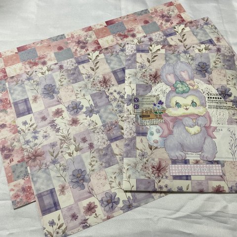 【D-76】デザインペーパー　Patchwork paper１