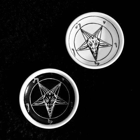 no.70 Baphomet 2枚セット 小皿 プレート お皿 醤油皿 取り皿