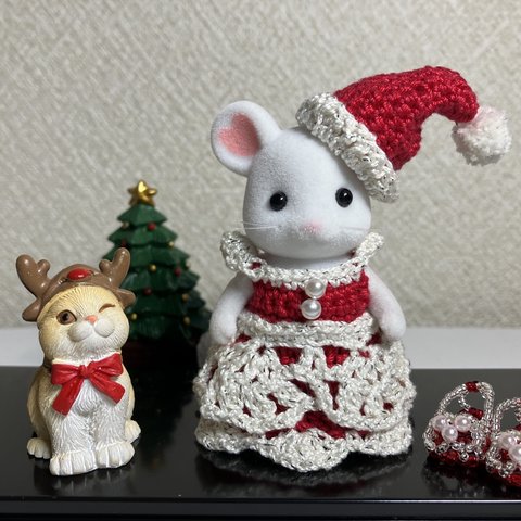 シルバニアお姉さん用お洋服　🎄サンタドレス🎄