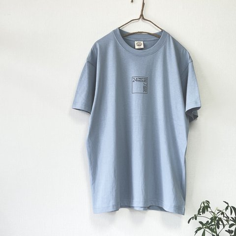 半袖メンズＴシャツ オーガニックコットン Be yourself！《アシッドブルー》レディース ユニセックス