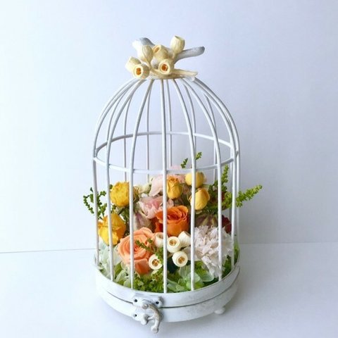 ”Flower in a cage” White 「受注制作」