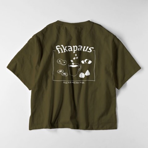 fikapaus Tシャツ カーキ