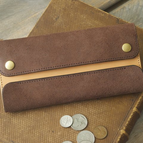 Long Wallet 【Alfred】 ココア×キャメル