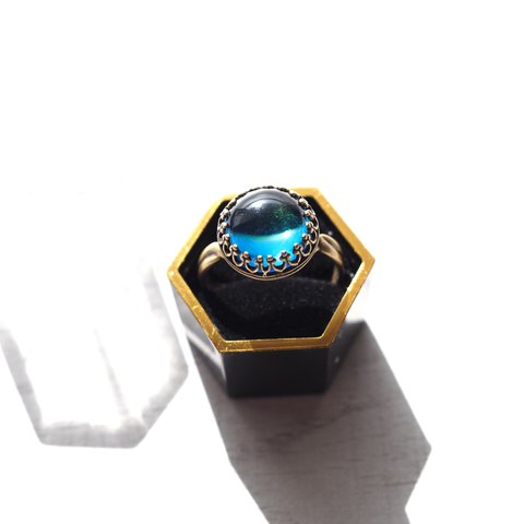 brass-work × gemstone ring No.6