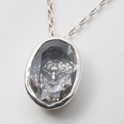 Happiness Dove Necklace Clear