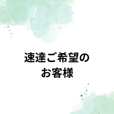 速達ご希望のお客様 こちらをご一緒にご購入ください