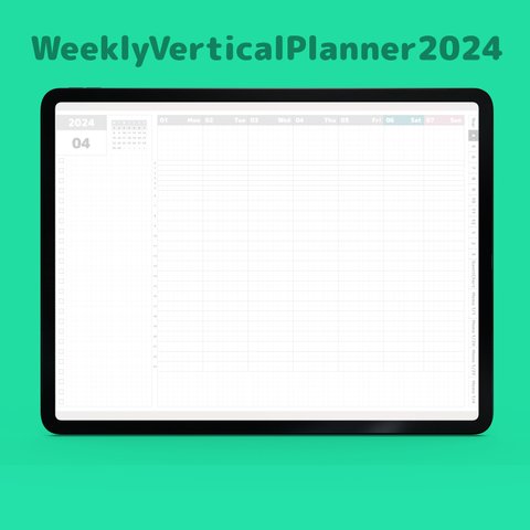 WeeklyVerticalPlanner 2024