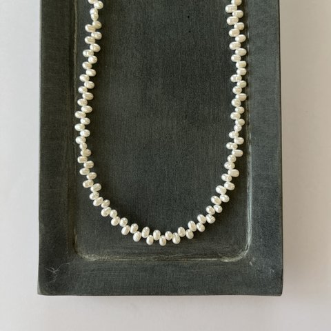 【残り1】 freshwater pearl necklace K14GF