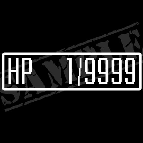 HP　1/9999 パロディステッカー / 4.5cm×17cm