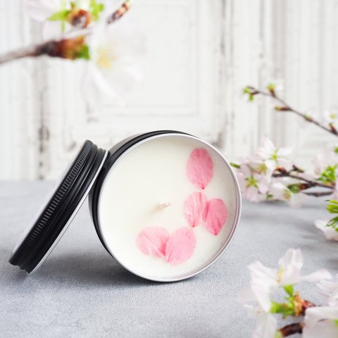 Sakura｜桜の花びらのアロマソイキャンドル Travel Candle