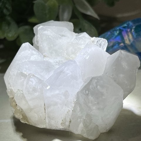 四川省産　フラワー水晶　クラスター　花水晶　ラフストーン　原石